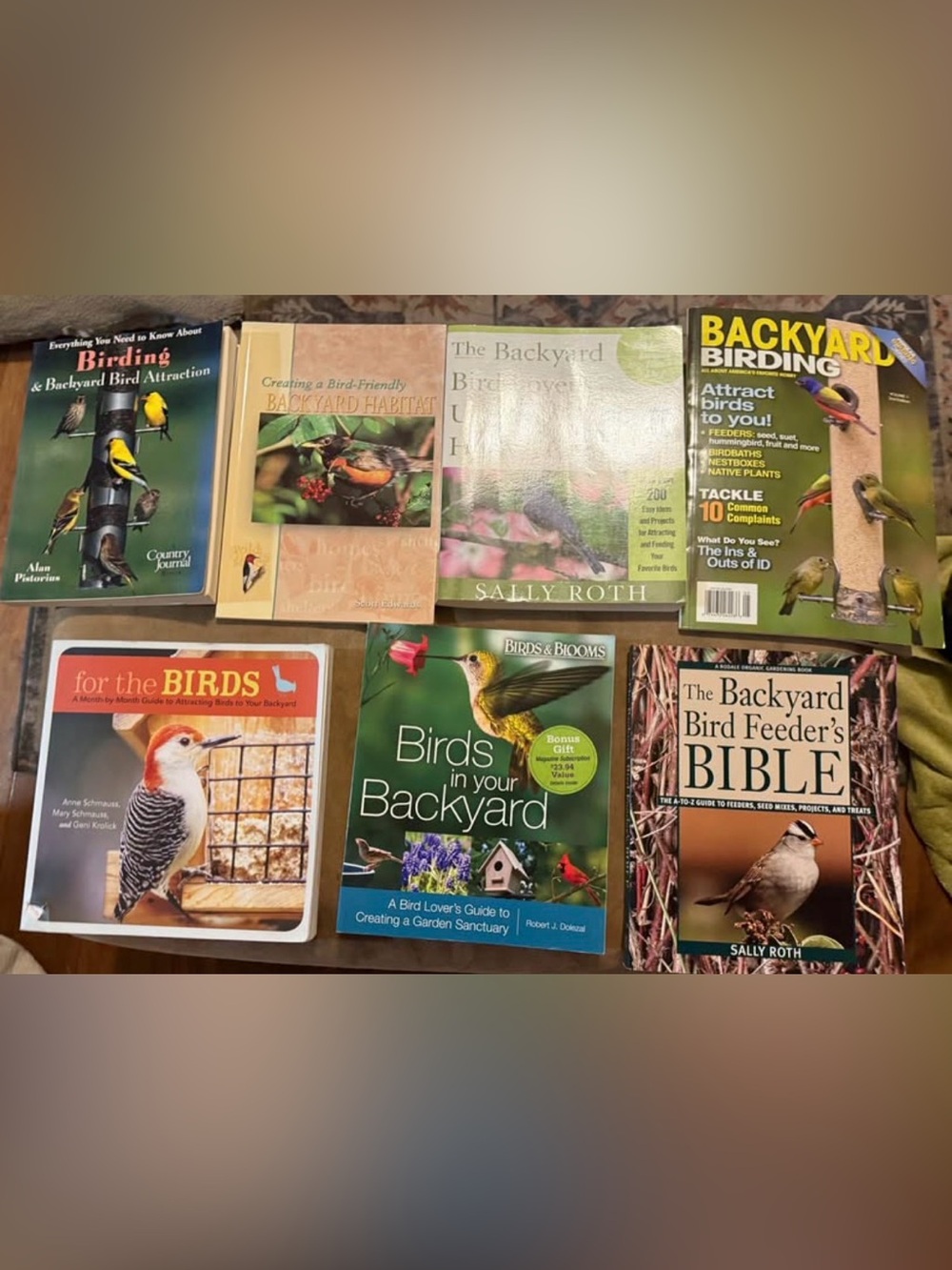 Backyard birding books collection of 7